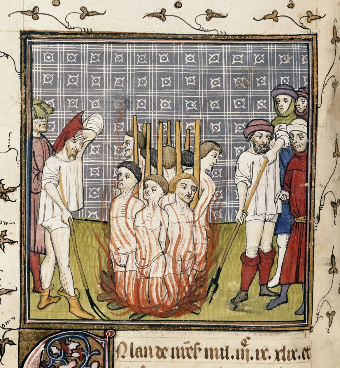 Verbrennung der Templer, Illustration aus den 