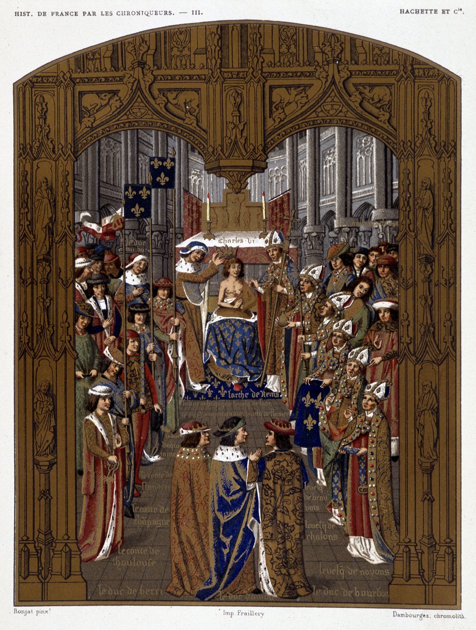 Krönung von Karl VI. (1380) - in „Les Chroniqueurs de l