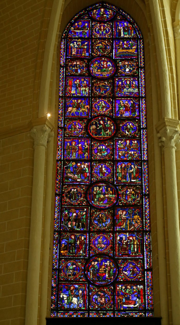 Szene aus dem Leben des St. Martin, Kathedrale von Chartres von French School
