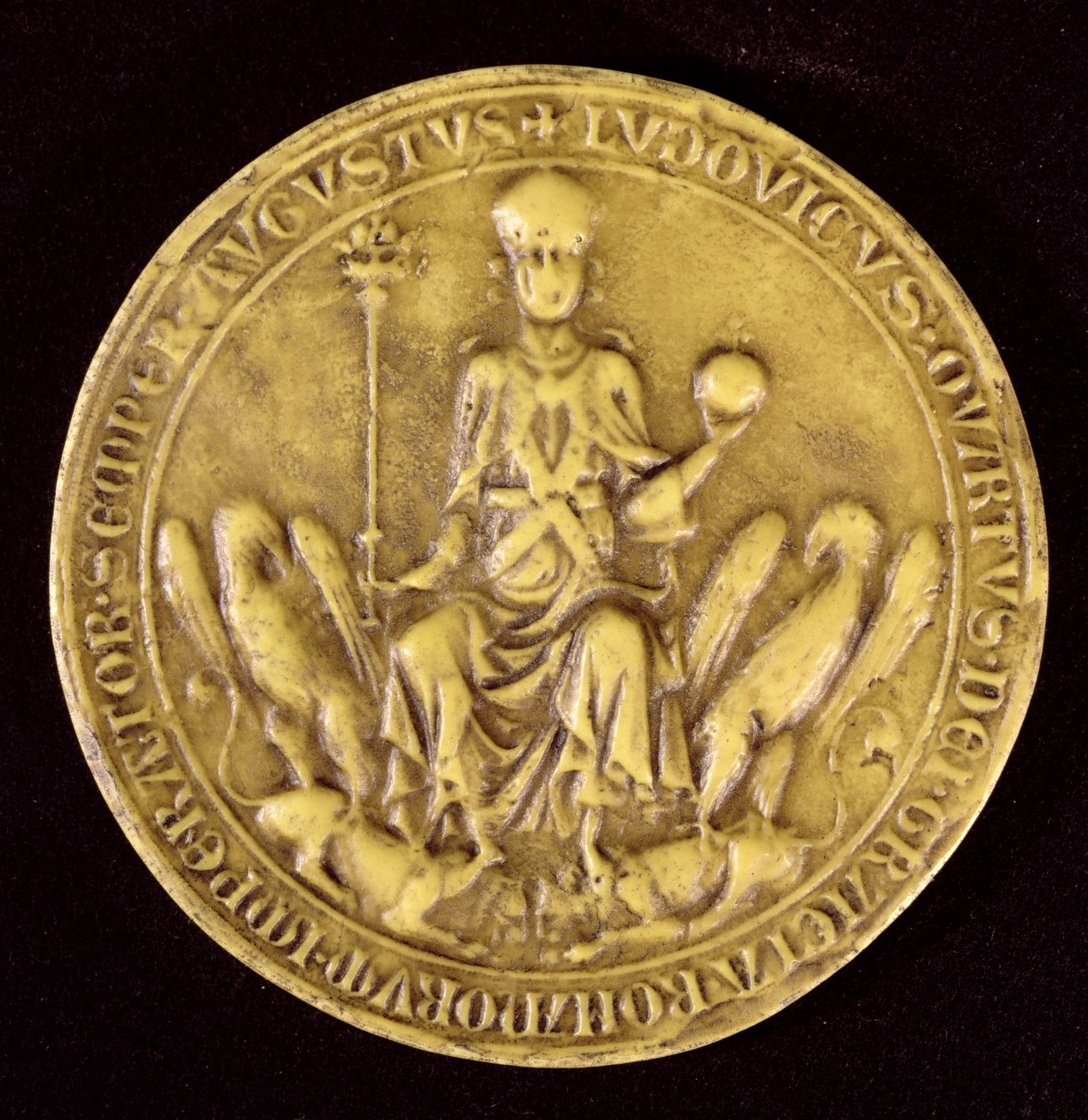 Siegel von Ludwig IV. von Bayern, 13.-14. Jahrhundert von French School