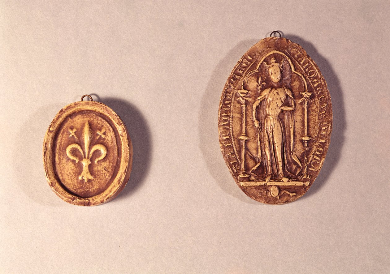 Siegel von Marguerite de Provence (1221-95), 1284 von French School