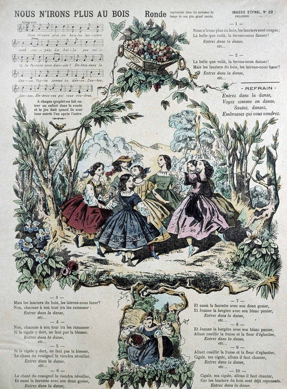 Notenblatt für das beliebte Lied „Nus n