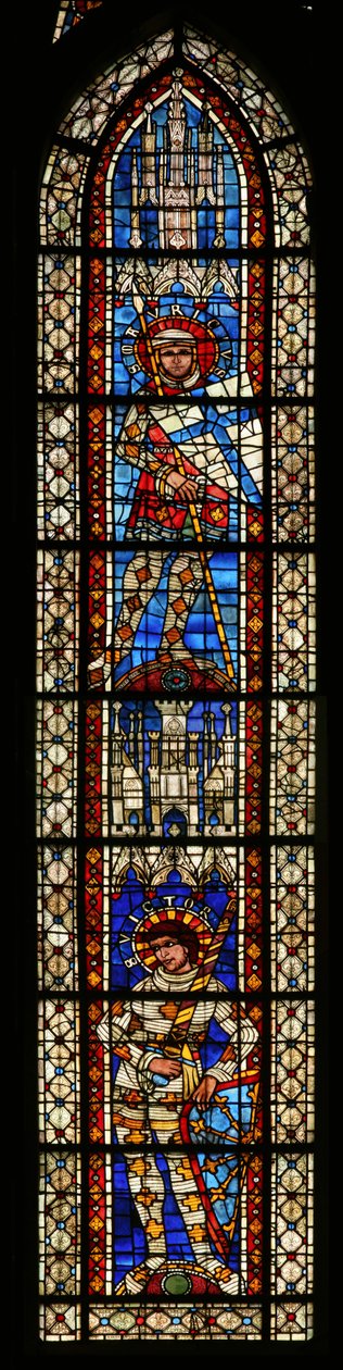 St. Mauritius über St. Viktor, Fenster 203b von French School