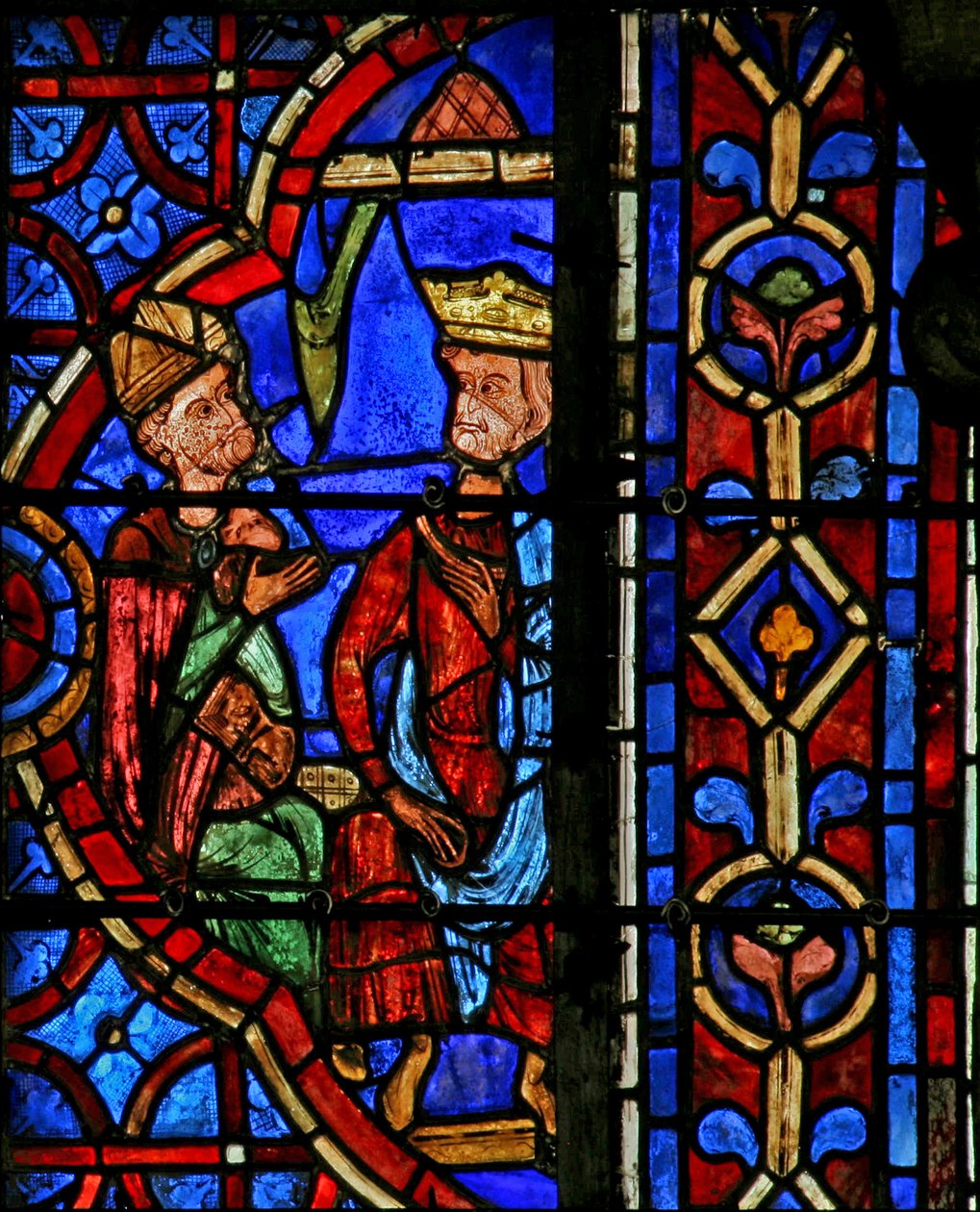 Hl. Thomas Becket wird vom französischen König empfangen von French School