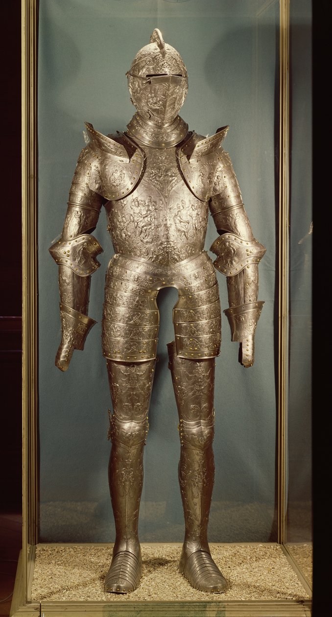 Rüstung von Henri II (1519-59) (Eisen) von French School