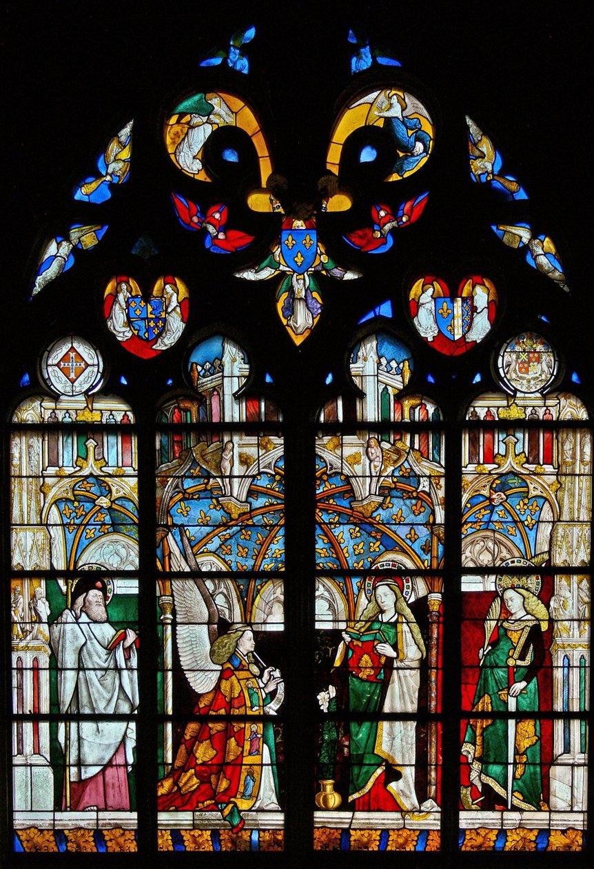 Die Verkündigung, aus der Kapelle von Jacques Coeur von French School