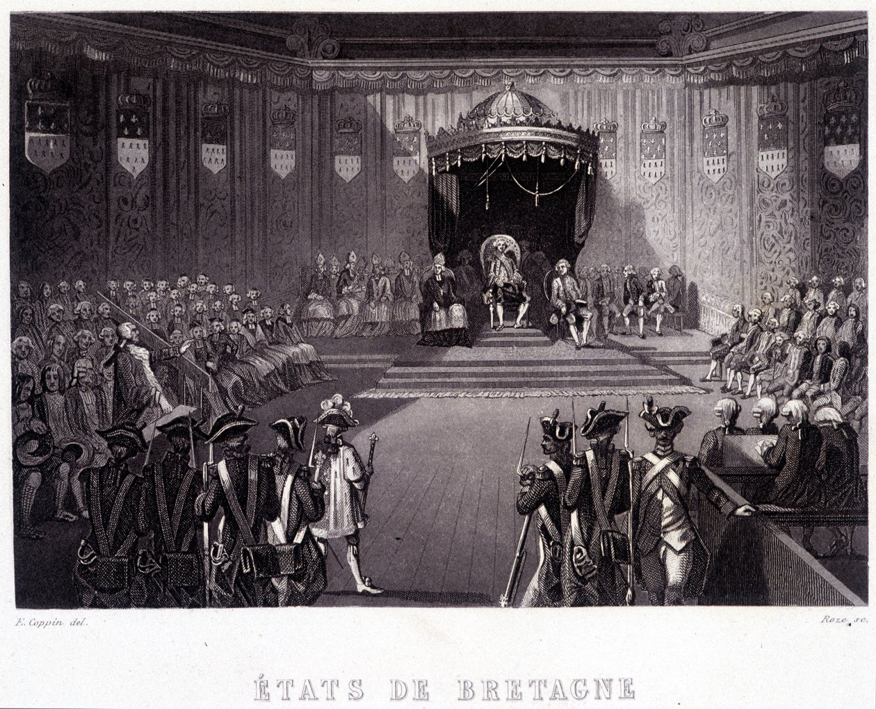 Die Versammlung der Generalstände der Bretagne und Vendée von French School
