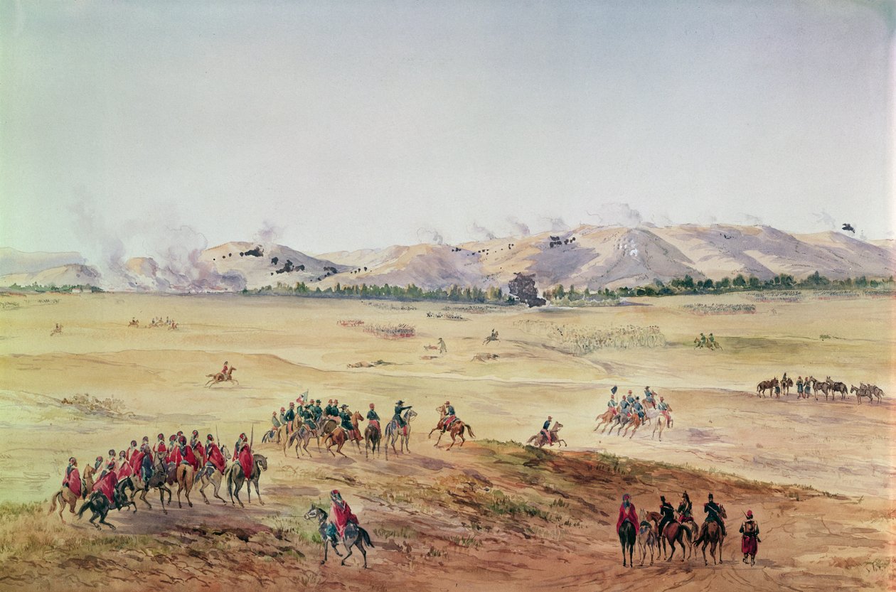 Die Schlacht an der Alma, 20. September 1854 von French School