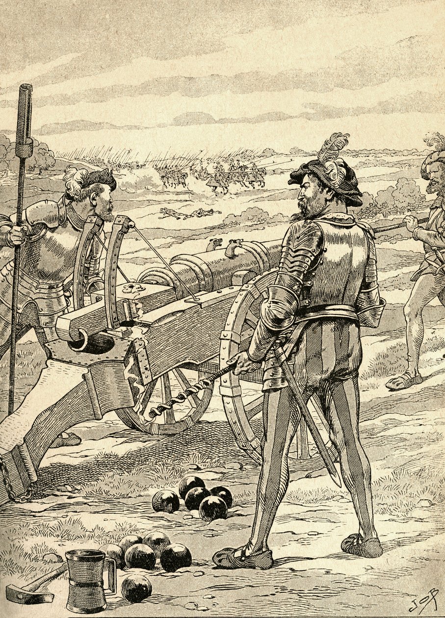 Die Schlacht von Marignano von French School