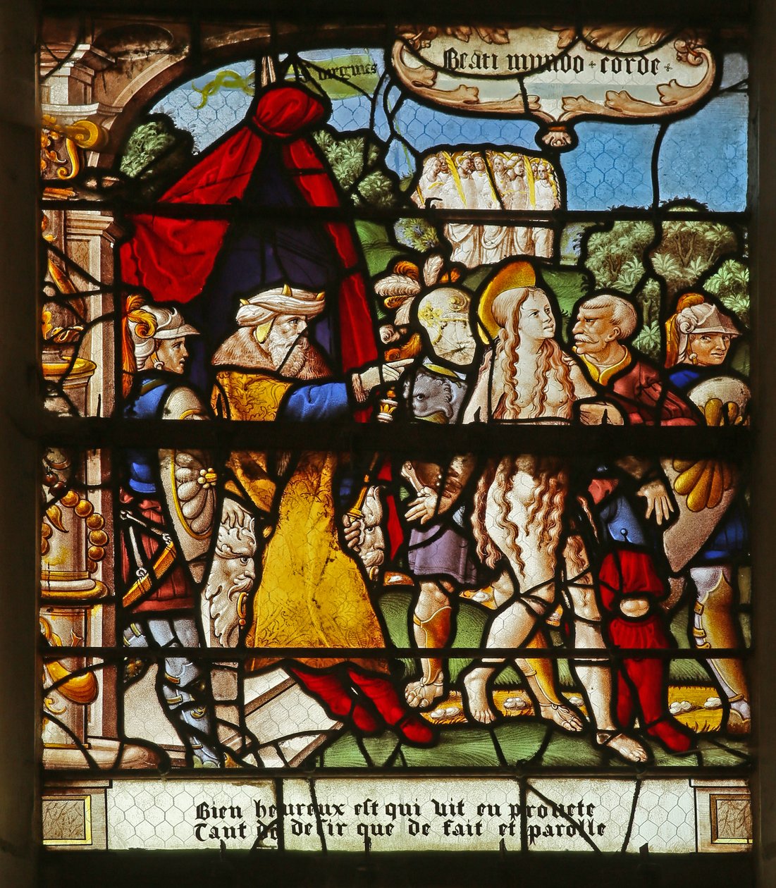 Die Seligpreisungen: Selig sind die reinen Herzens sind: Das Martyrium der hl. Agnes von French School