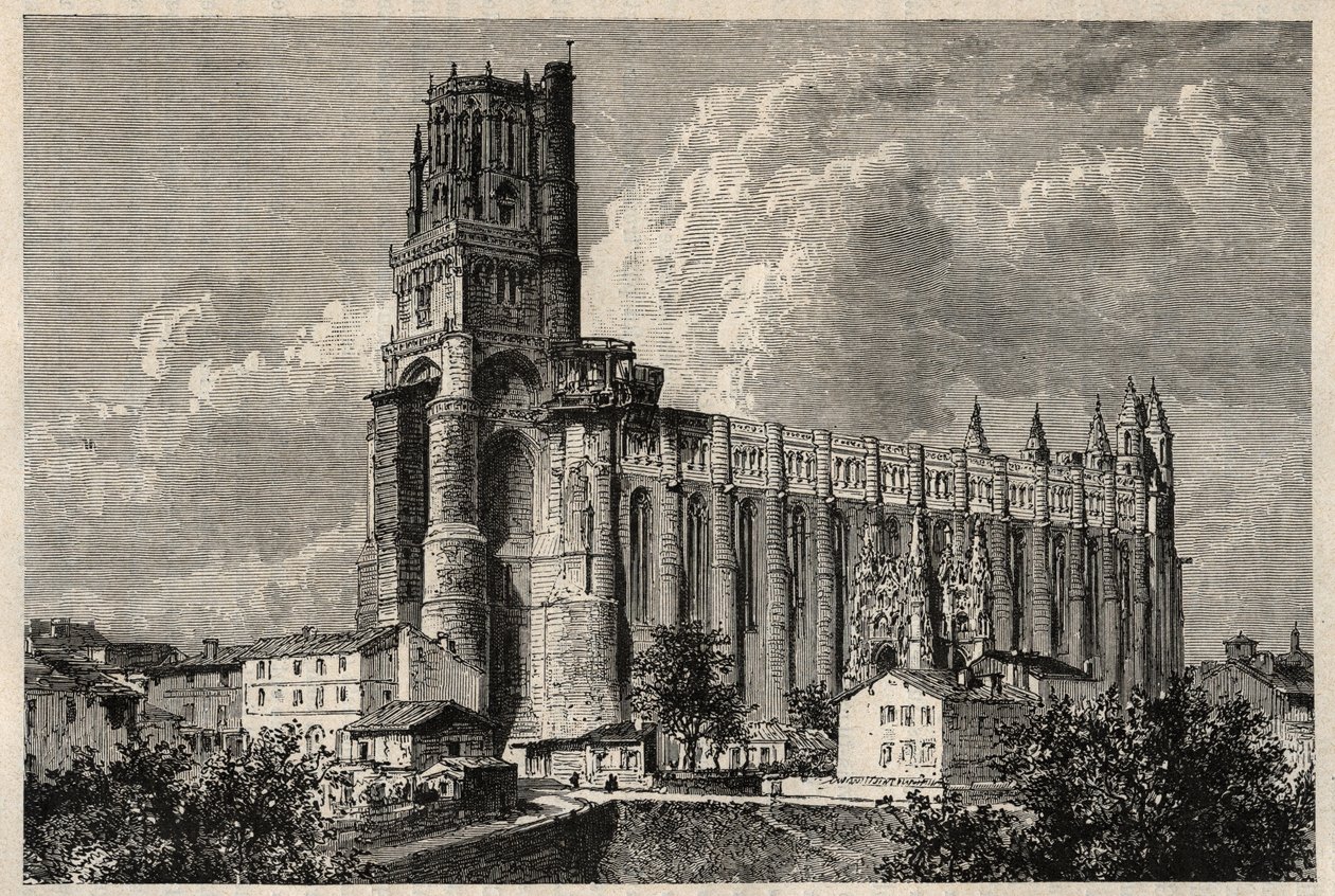 Die Kathedralbasilika von Saint Cecilia - Kathedrale von Albi von French School