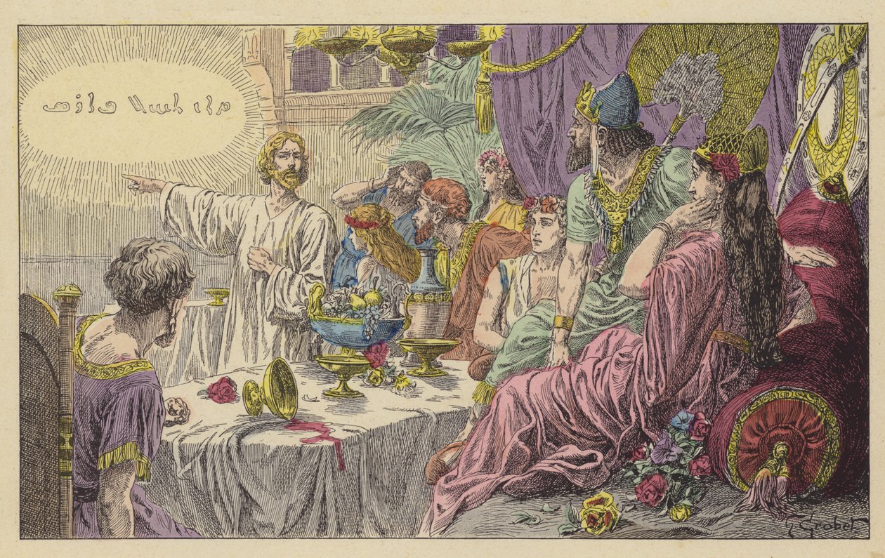 Das Festmahl des Belsazar von French School