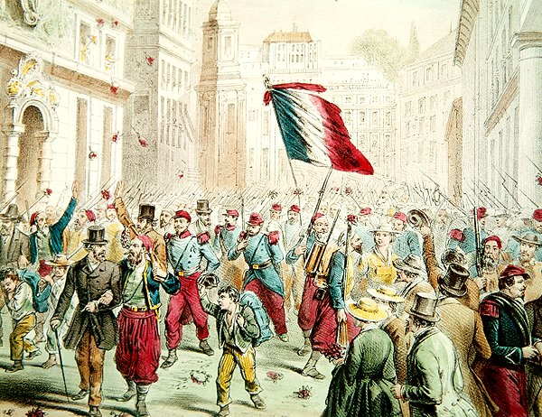 Der Einzug der Franzosen in Genua 1859 von French School