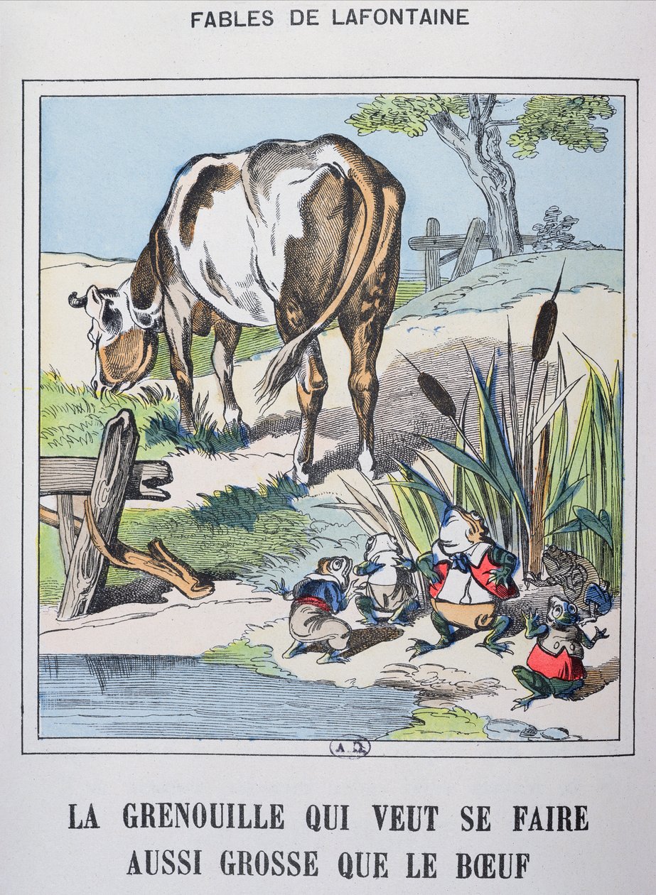 Der Frosch und der Ochse, aus 