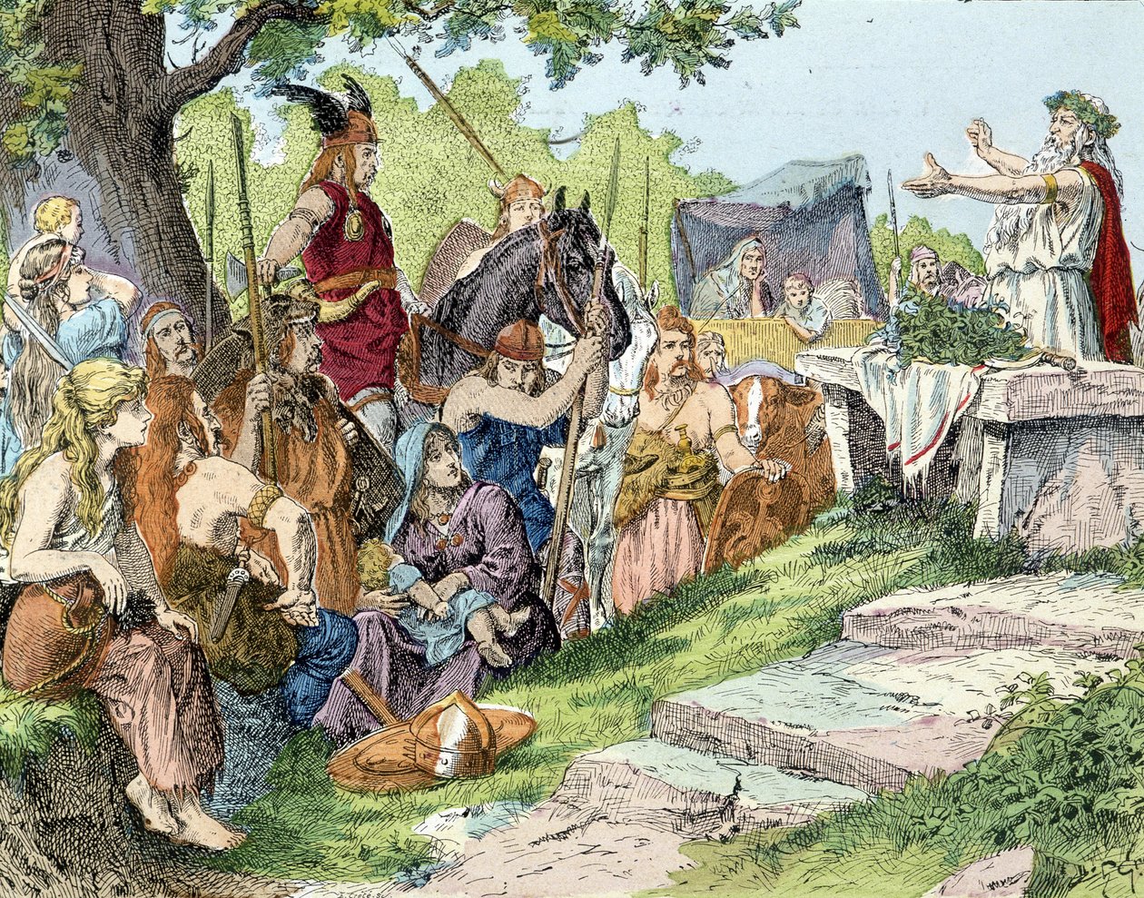 Die Gallier vor der römischen Eroberung. Anonym von French School