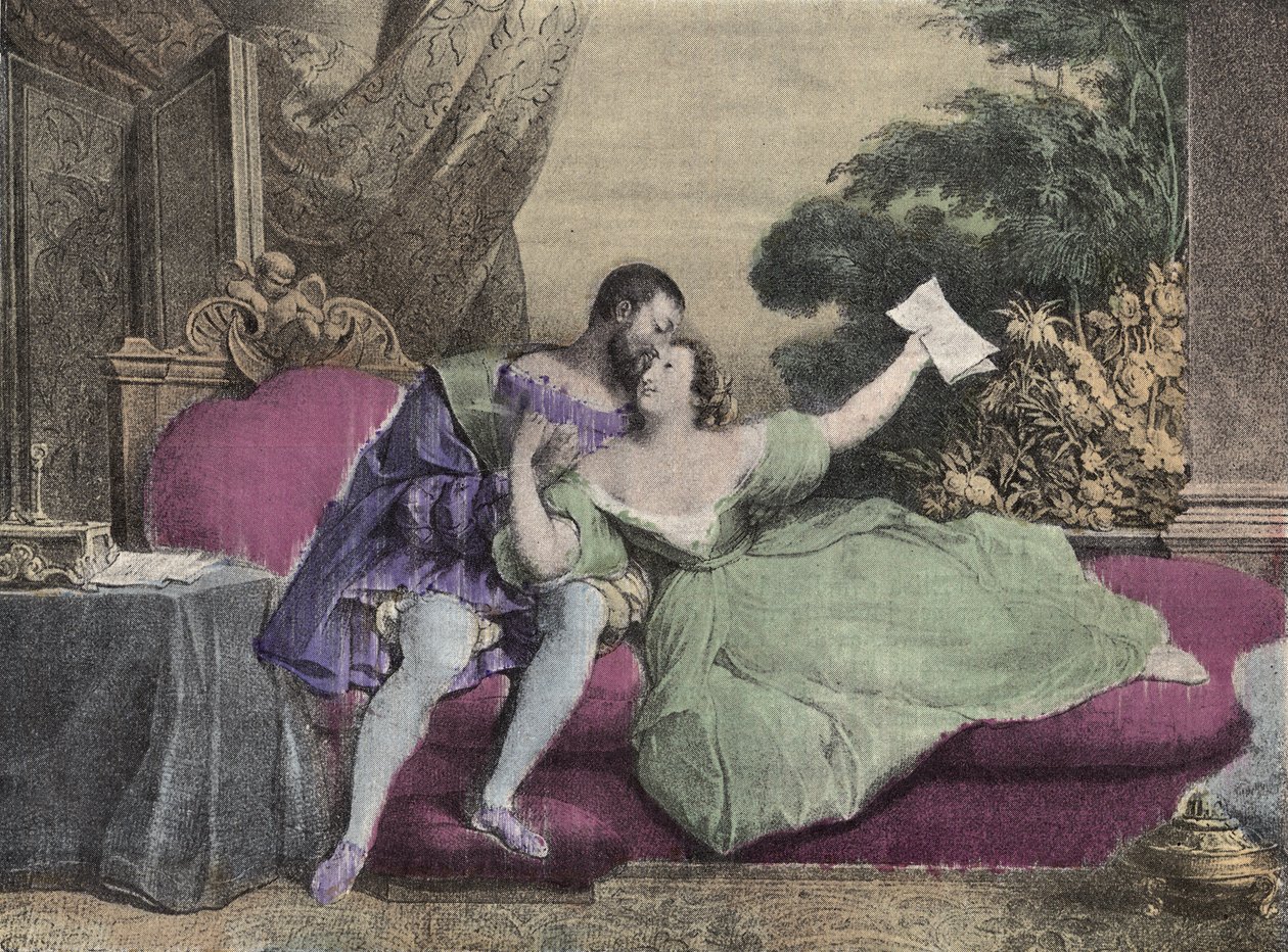 Der König von Frankreich Franz I. mit Diane de Poitiers, Herzogin von Valentinois von French School