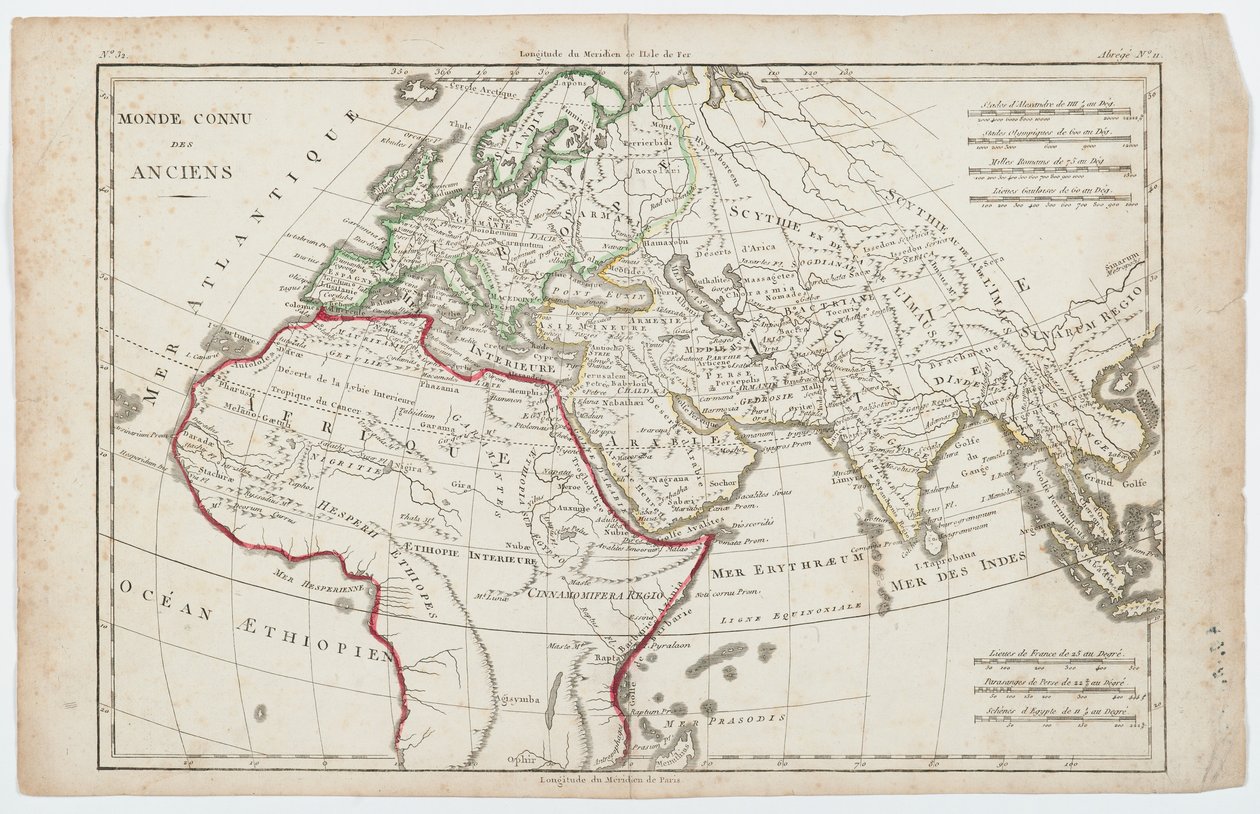 Die bekannte Welt der Antike von French School
