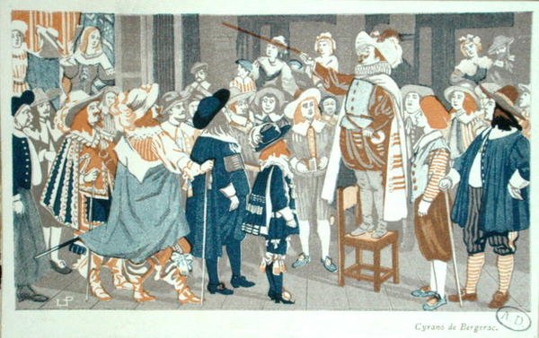 Die Nasenrede im Hotel de Bourgogne, Illustration aus 