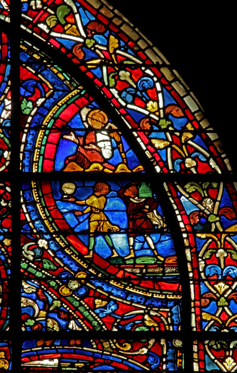Das Fenster des verlorenen Sohnes: Butler servieren das Mahl; ein Engel von French School