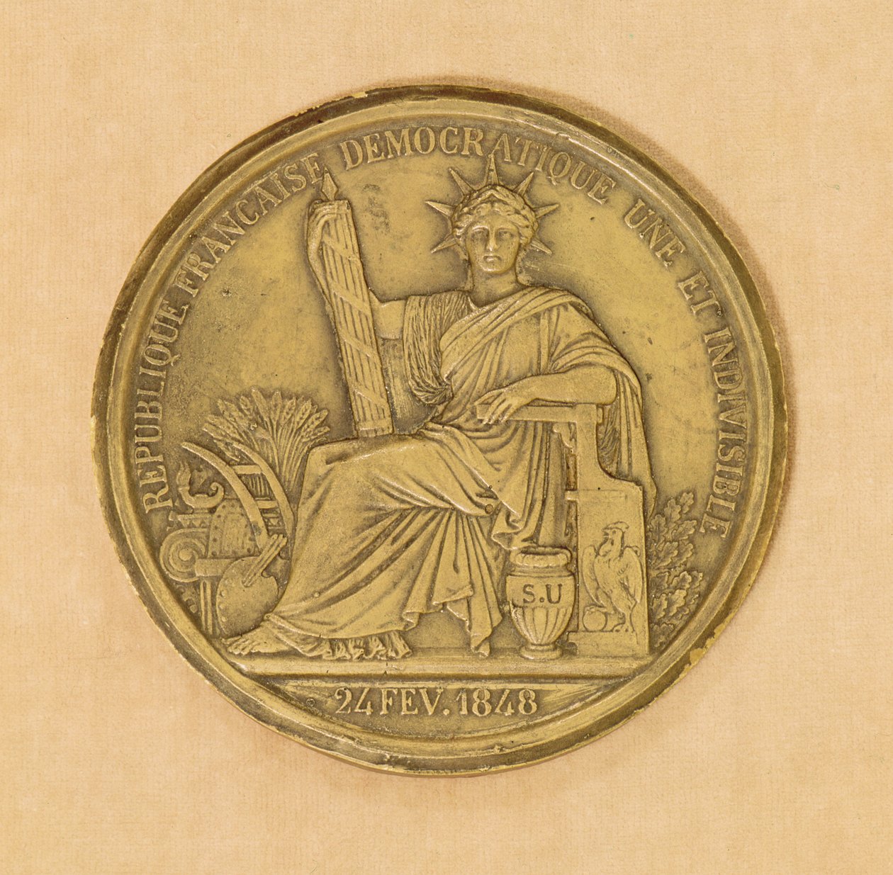 Das Siegel der Zweiten Republik, 1848 von French School