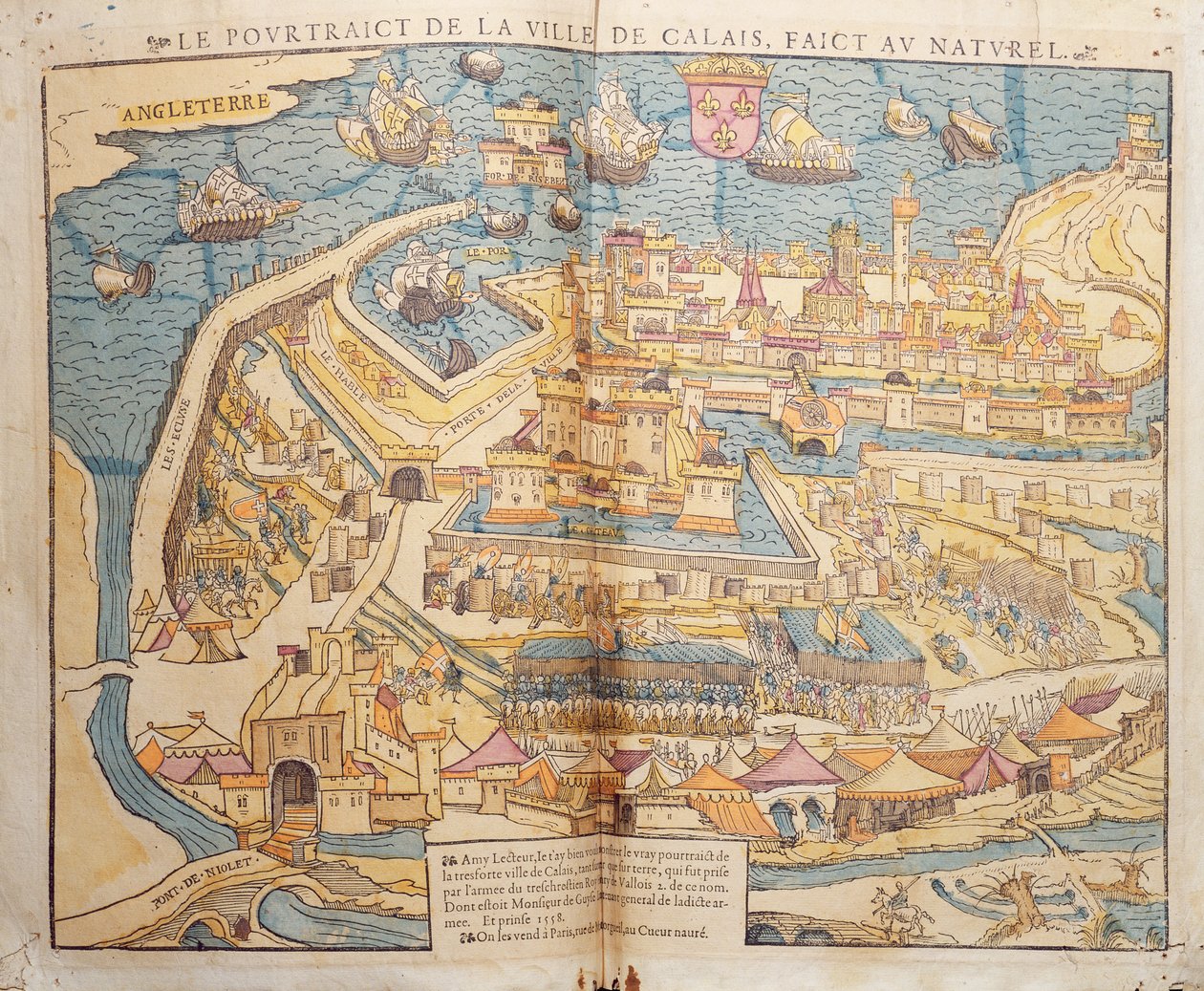 Die Belagerung von Calais, 1558 von French School