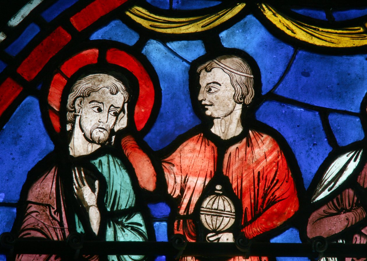 Das St. Thomas Fenster: Bei der Hochzeit der Tochter des Königs von Indien von French School