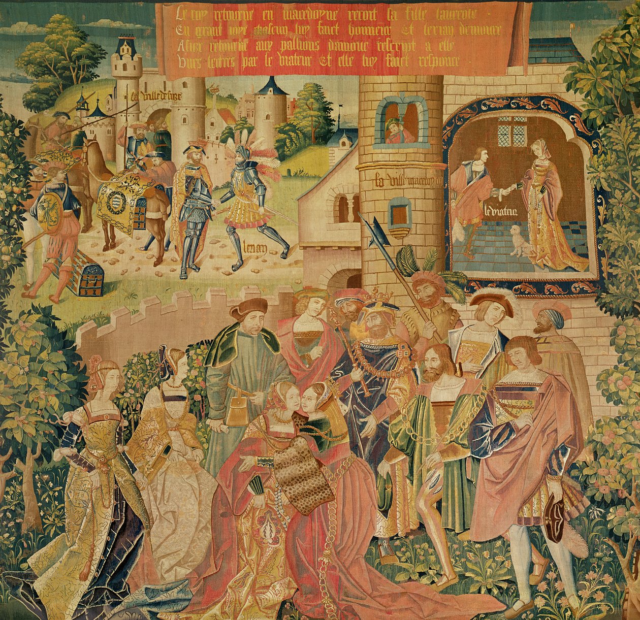 Die Geschichte von Perseus, 15.-16. Jahrhundert von French School