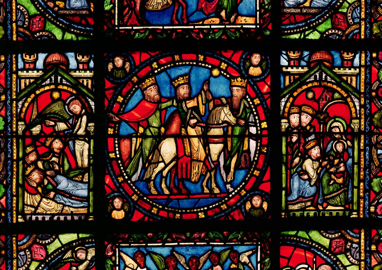 Die Heiligen Drei Könige (Detail) von French School