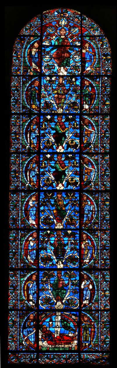 Der Baum Jesse, ca. 1150 von French School: Kunstdruck