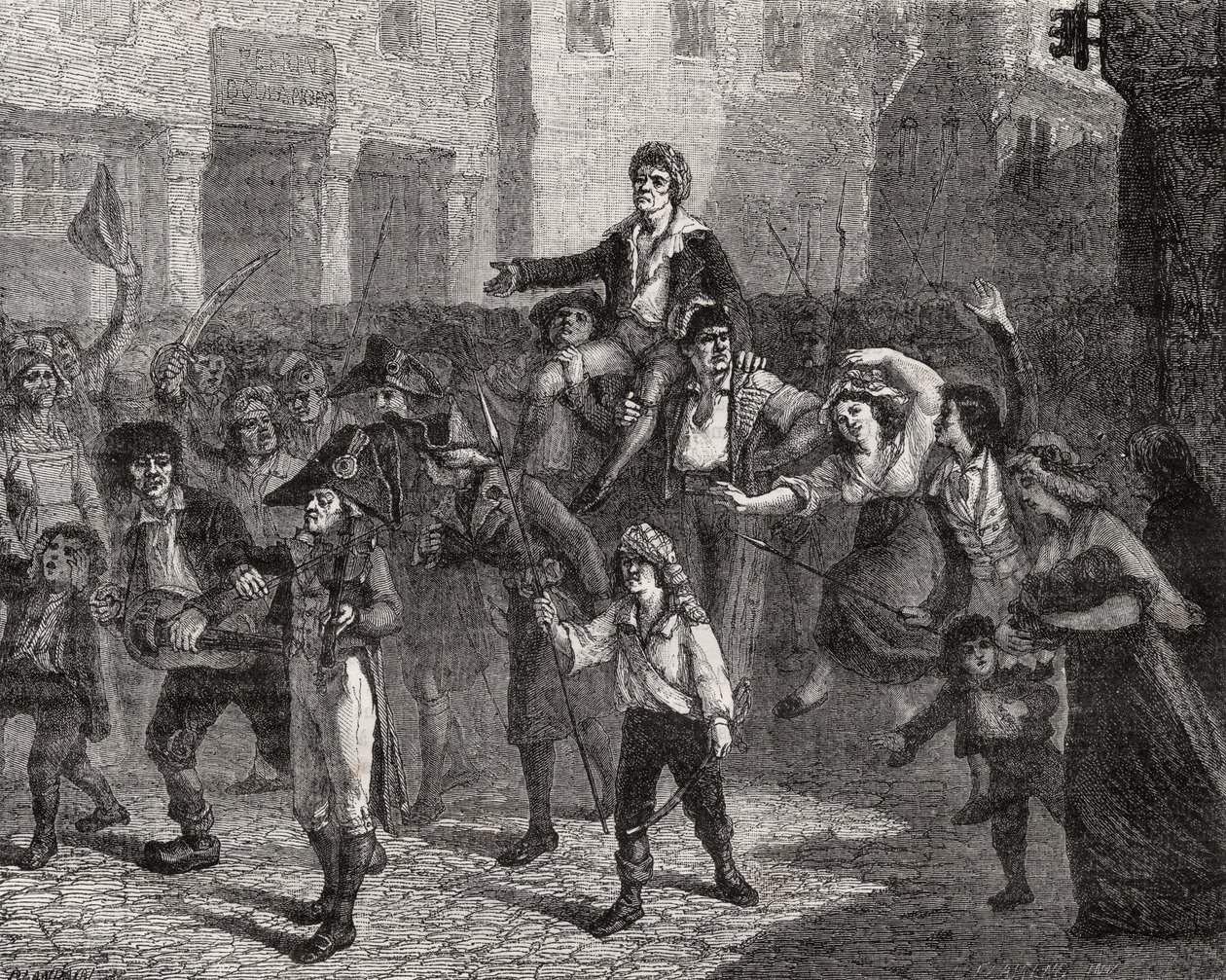 Der Triumph von Marat, 24. April 1793, aus 