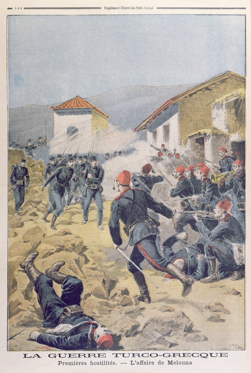 Der Türkisch-Griechische Krieg, aus Le Petit Journal, Mai 1897 von French School