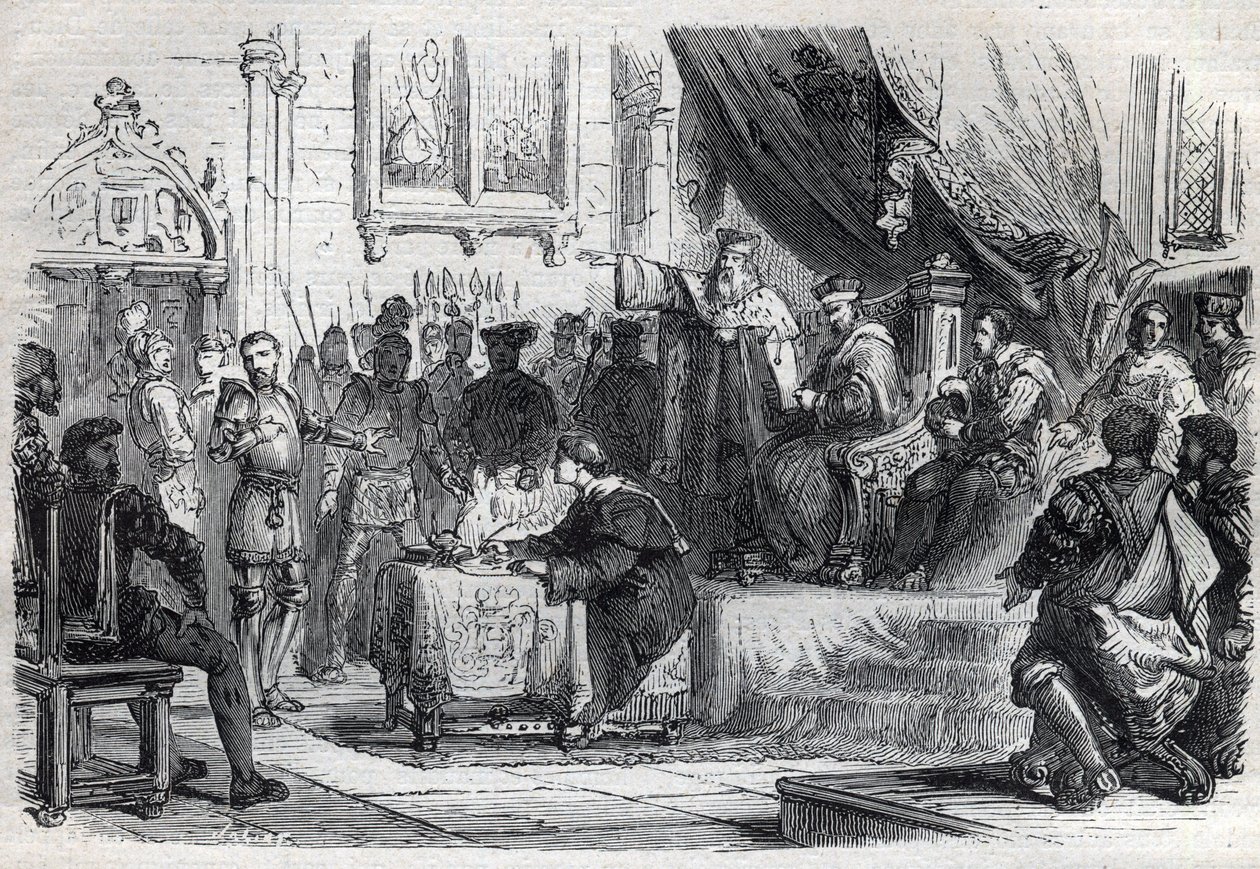 Der Gegenpapst Clemens VII. (Robert de Genève) von French School