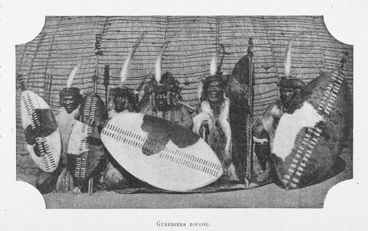Die Kanus des Ogooue-Flusses, Illustration aus 