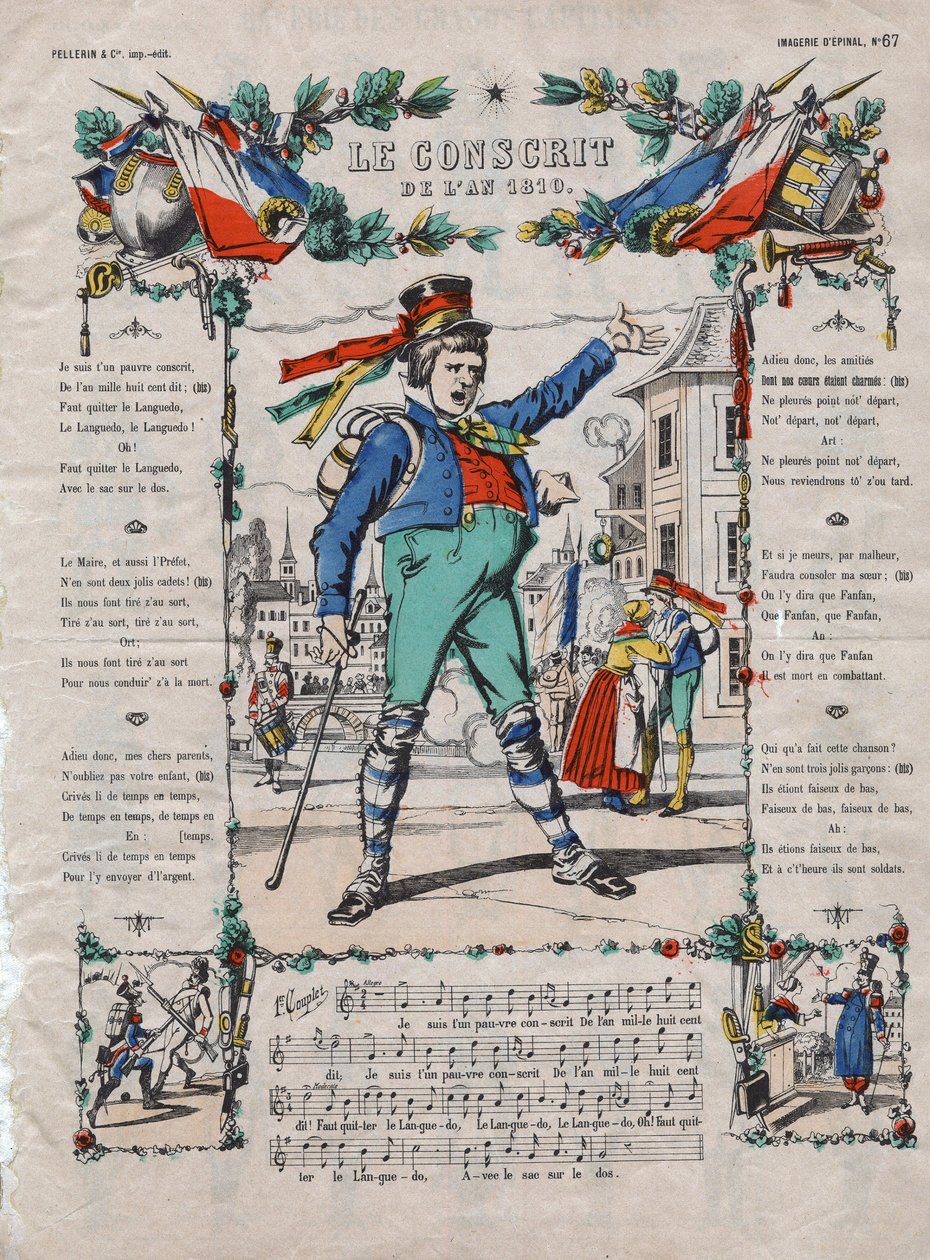 Der Wehrpflichtige des Jahres 1810. Französisches Lied des 19. Jahrhunderts. von French School