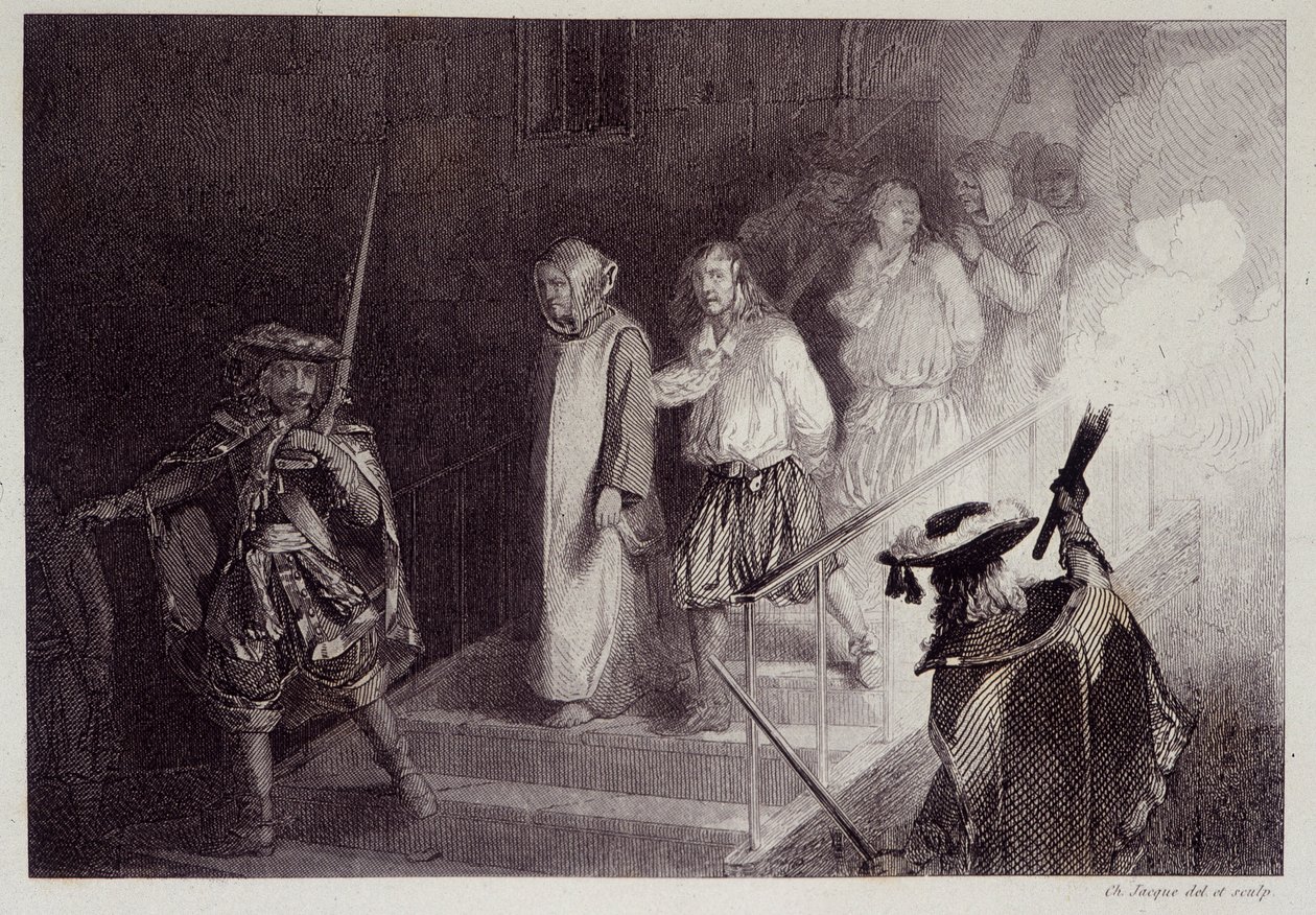 Die vier bretonischen Herren der Verschwörung von Cellamare von French School
