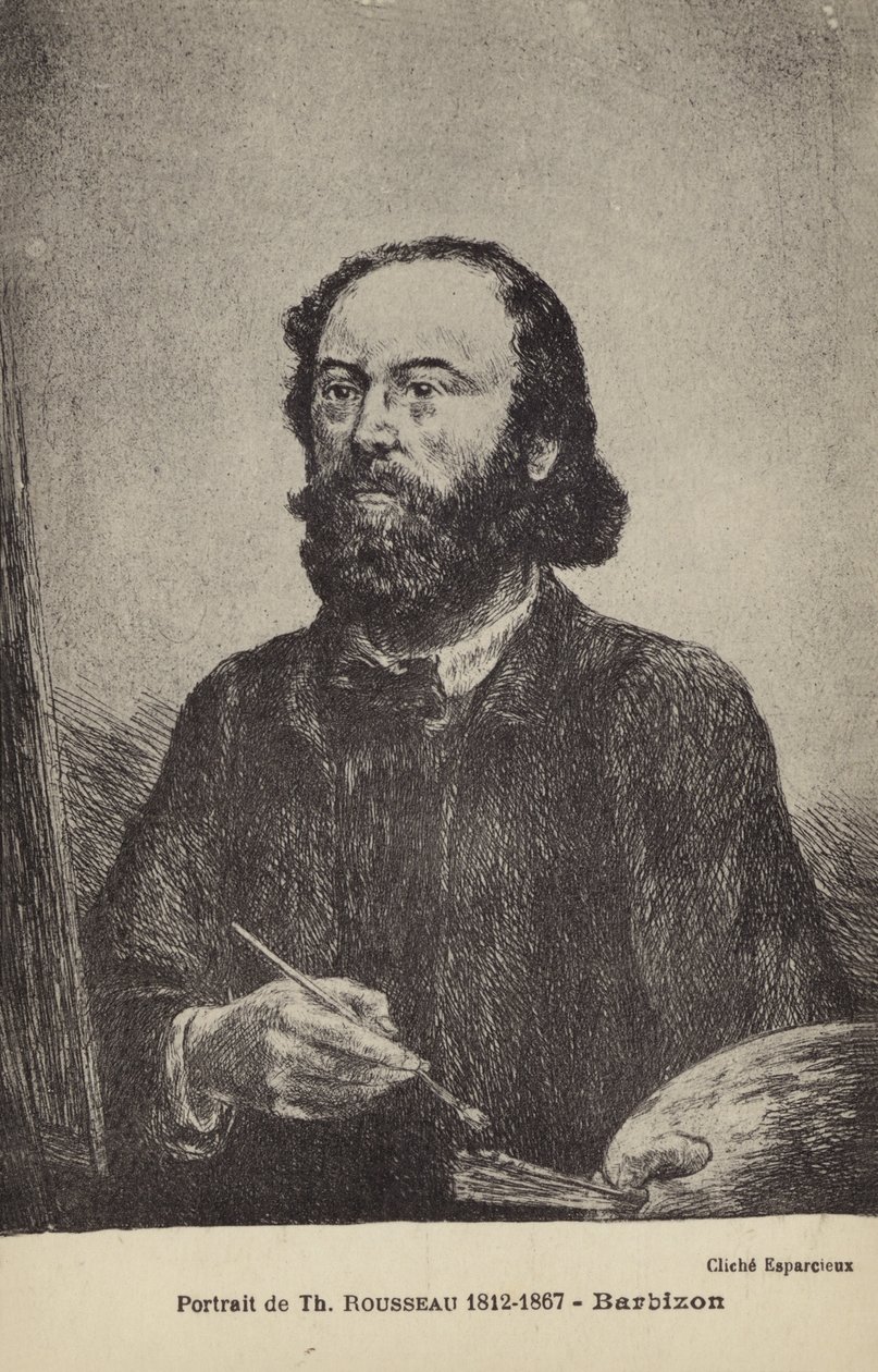 Théodore Rousseau, französischer Maler von French School