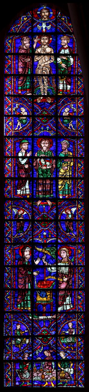 Drei Szenen aus dem Leben des St. Johannes der Täufer von French School