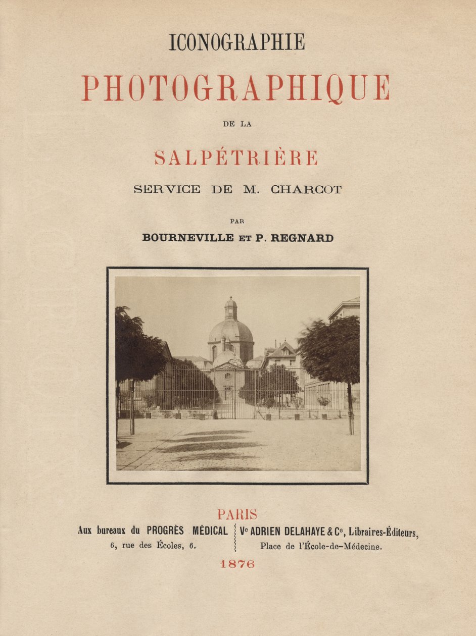 Titelseite von Iconographie Photographique de La Salpetriere von ...