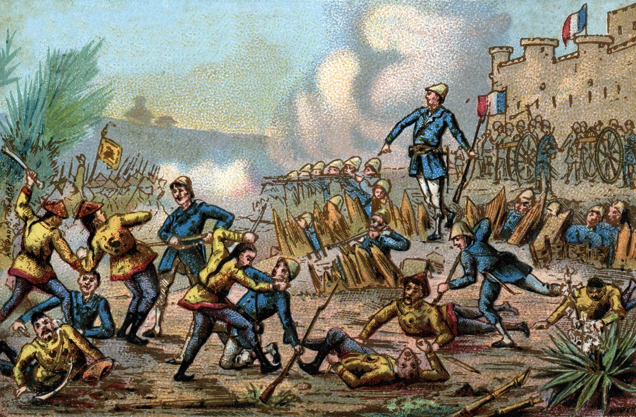 Tonkin-Krieg (Vietnam). Verteidigung von Tuyen Quang durch die französischen Truppen vom 14. Februar bis 3. März von French School