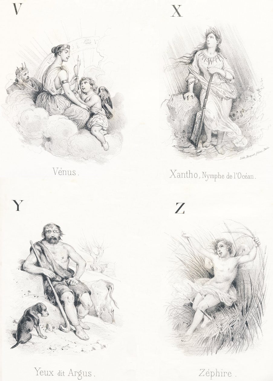 V X Y Z: Venus, Xantho, Augen, Zephir von French School