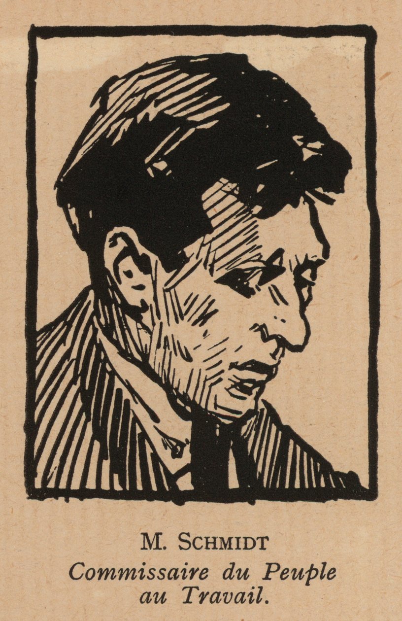 Vasily Schmidt, russischer bolschewistischer Revolutionär und Volkskommissar für Arbeit von French School
