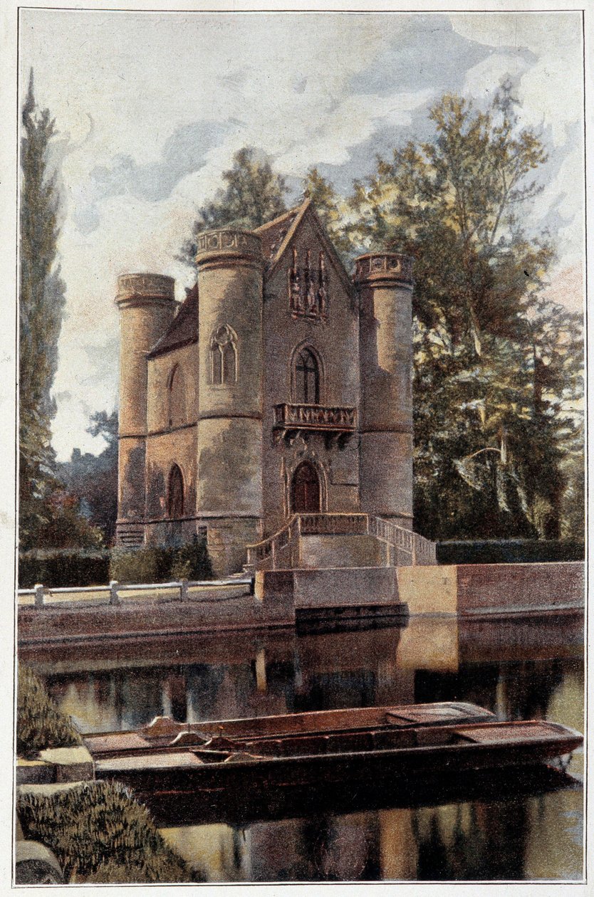 Ansicht des Schlosses der Dame Blanche in Orry la Ville in der Oise von French School