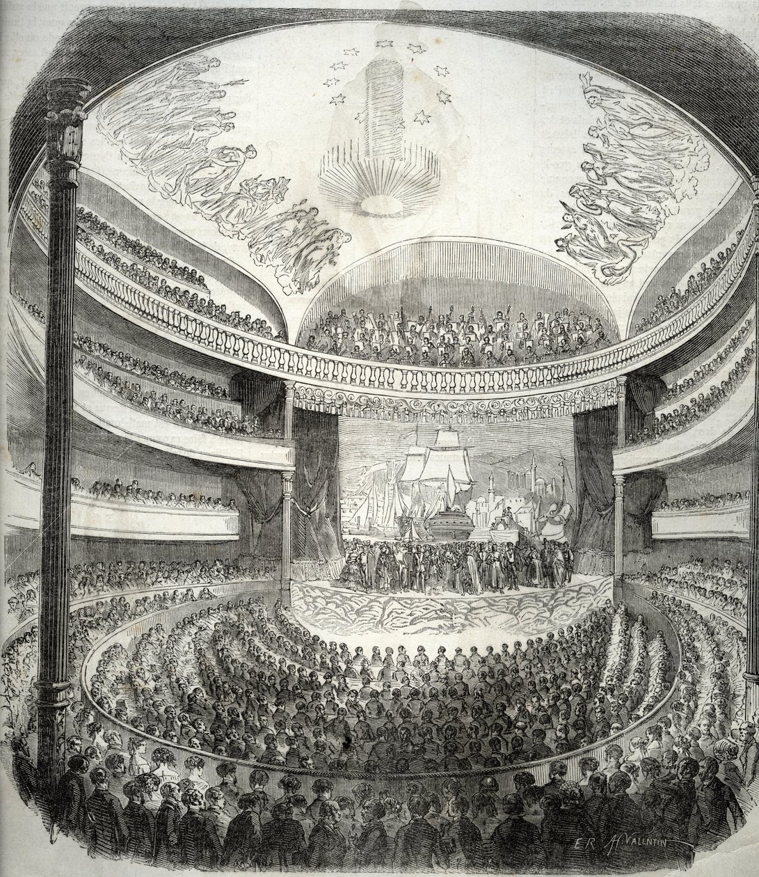 Ansicht des Theaters rue du Château d