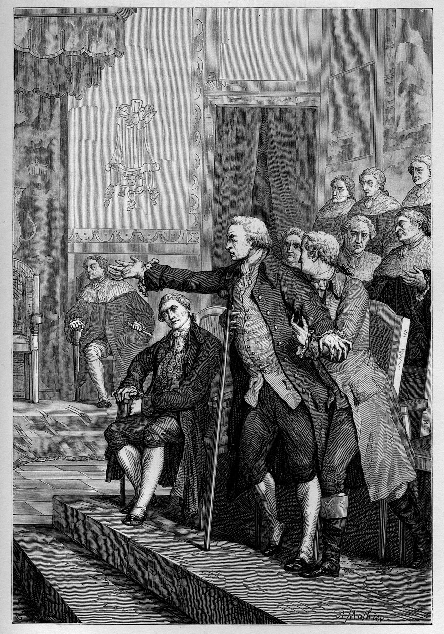 William Pitt der Jüngere (1759-1806) spricht vor dem House of Commons von French School