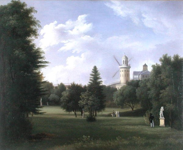 Windmühle bei der Folie-Beaujon in Paris, ca. 1830 von French School