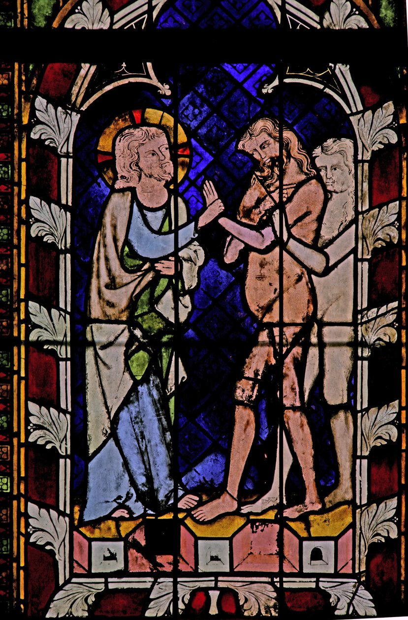 Fenster N-chapA mit Christus bei der Höllenfahrt von French School
