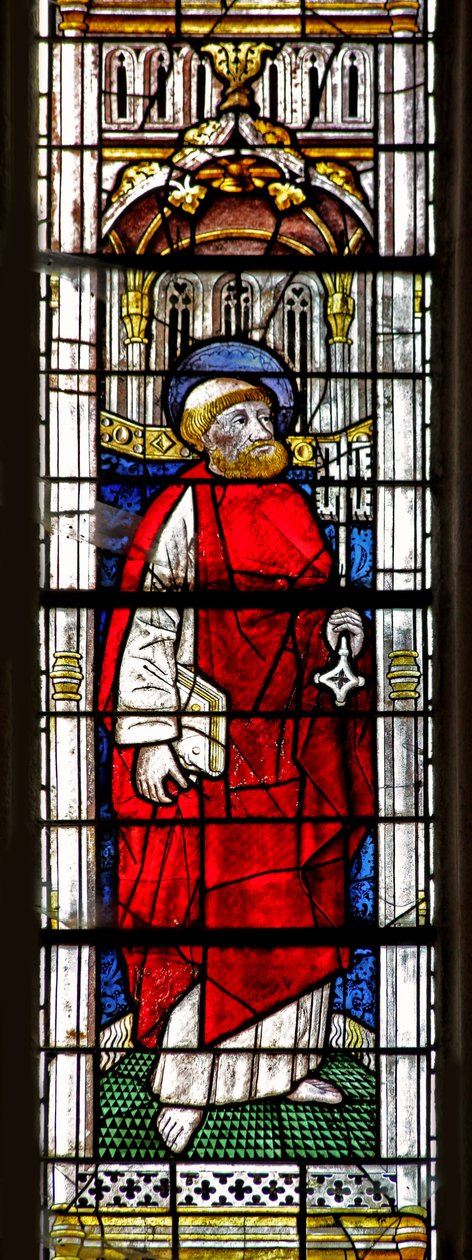 Fenster w0 mit Darstellung des Heiligen Petrus