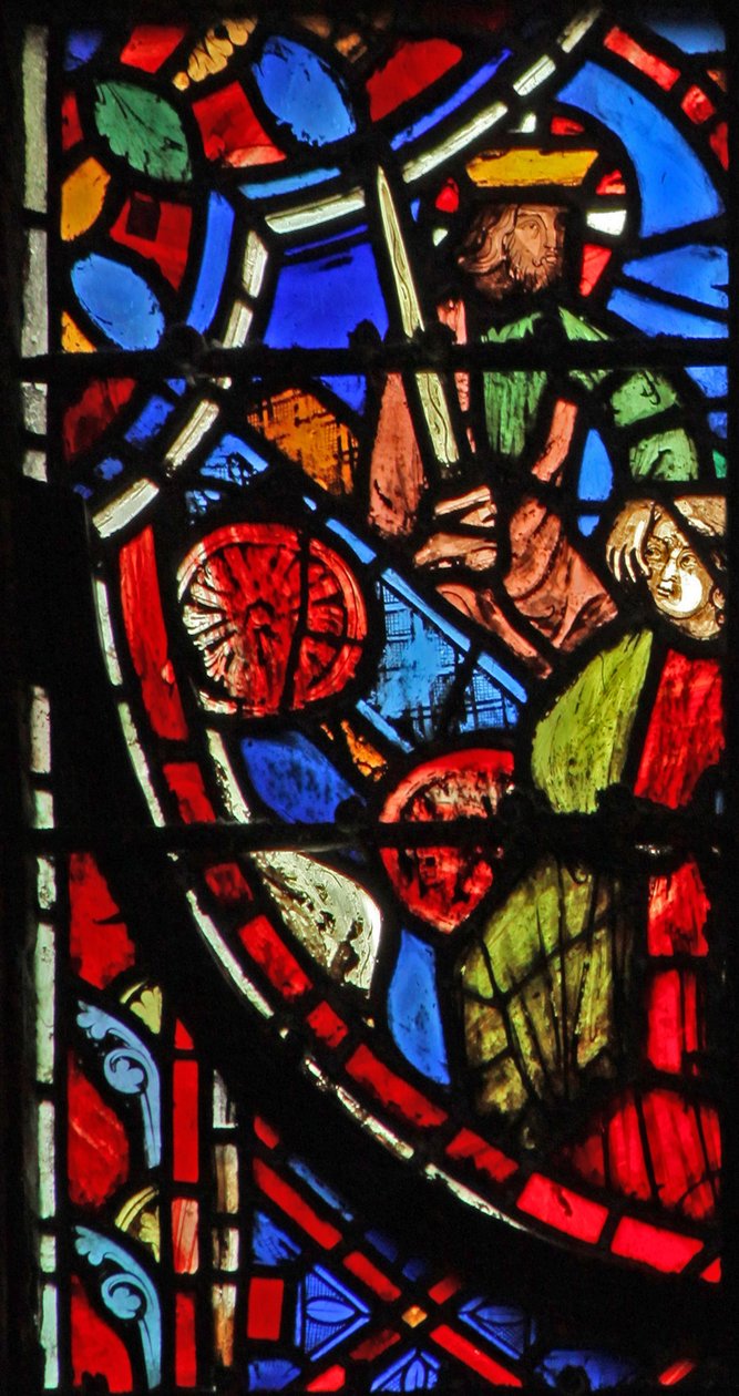 Gott in einem Wagen, der die Tochter Judas ergreift von French School