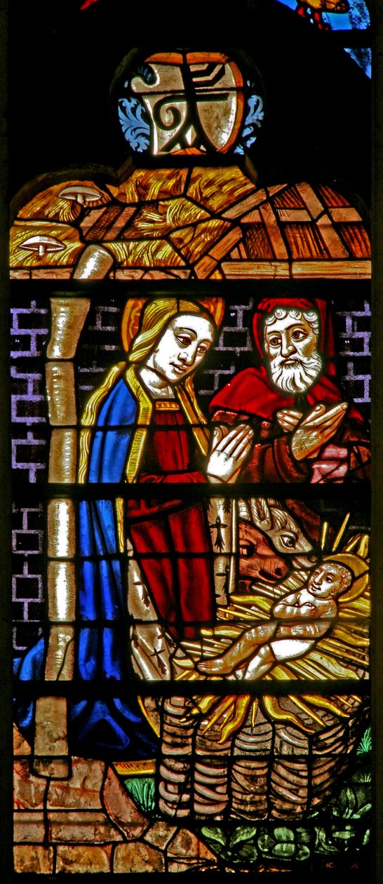 Fenster w132, Geburt Christi von French School