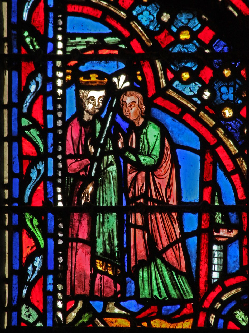Fenster w14 Saul wird zum König gemacht I Sam X 24 von French School